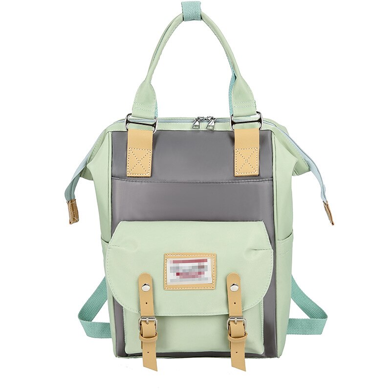 Nylon Cloth Multi-functional MOTHER'S Bag Large Capacity Belt Decoration Mommy Bag Mommy: Green