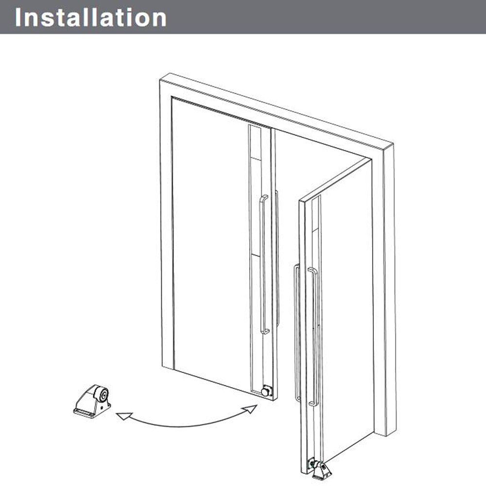 Magnet Glass Door Stop Stainless Steel Door Stopper Magnetic Door Holder Second line Toilet Glass Door Doorstop Furniture