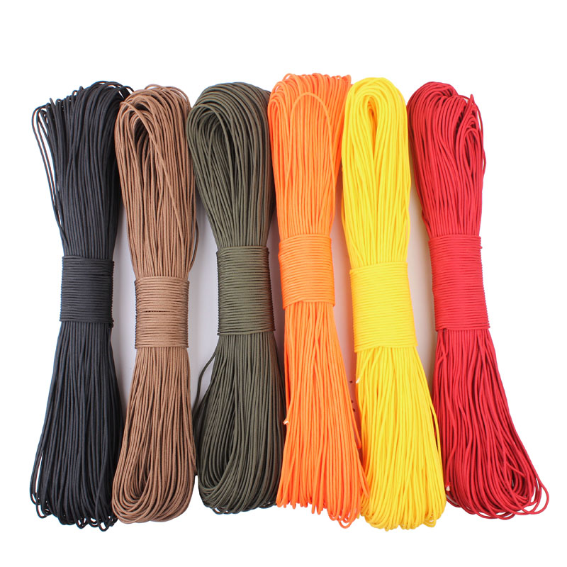 Paracord 2mm one stand Cores Paracord for Survival Parachute Cord Lanyard Camping Climbing Camping Rope Hiking