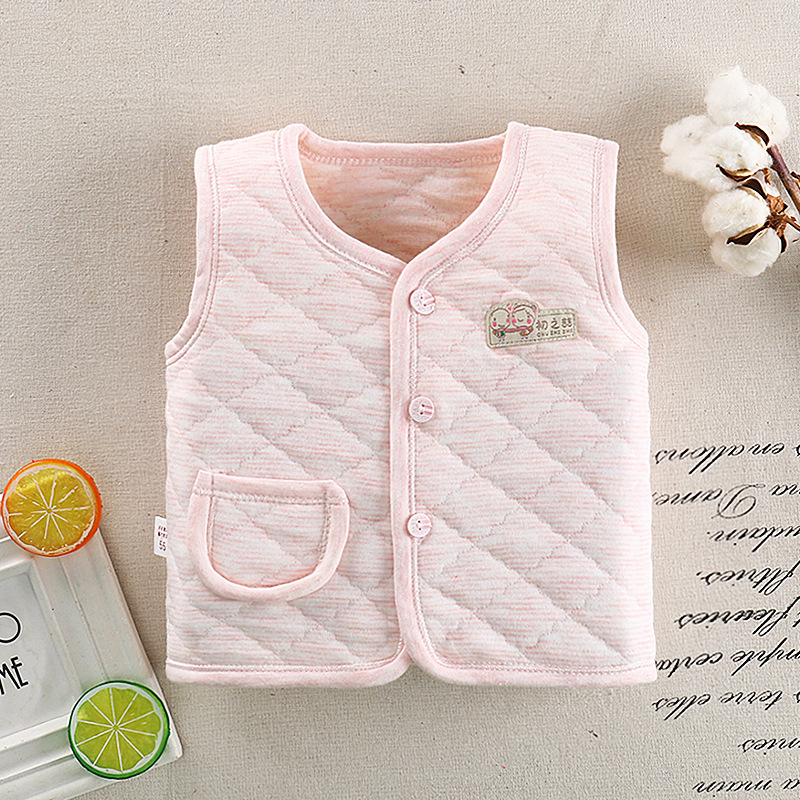 Herfst Winter Kids Dieptepunt Vesten Jongens Meisjes Warme Zachte Bovenkleding Dik Katoen Jassen Gilet Baby Boy Jassen