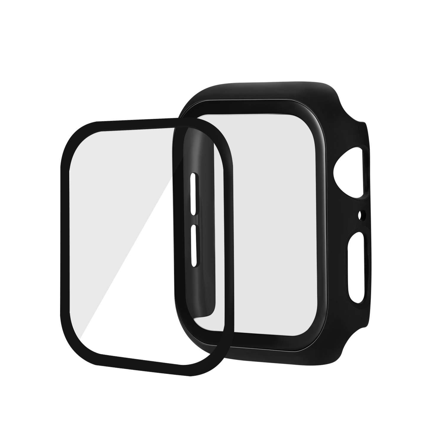 Tempered Glass Film Full Cover For Apple Watch Case Series 2 3 4 5 Bumper Screen Protector For iWatch 44mm 42mm 40mm 38mm Case
