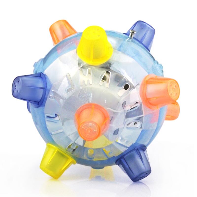 Springen Activering Bal Led Light Up Muziek Knipperende Stuiterende Vibrerende Bal Speelgoed Hond Chew Elektrische Speelgoed Dansen Bal
