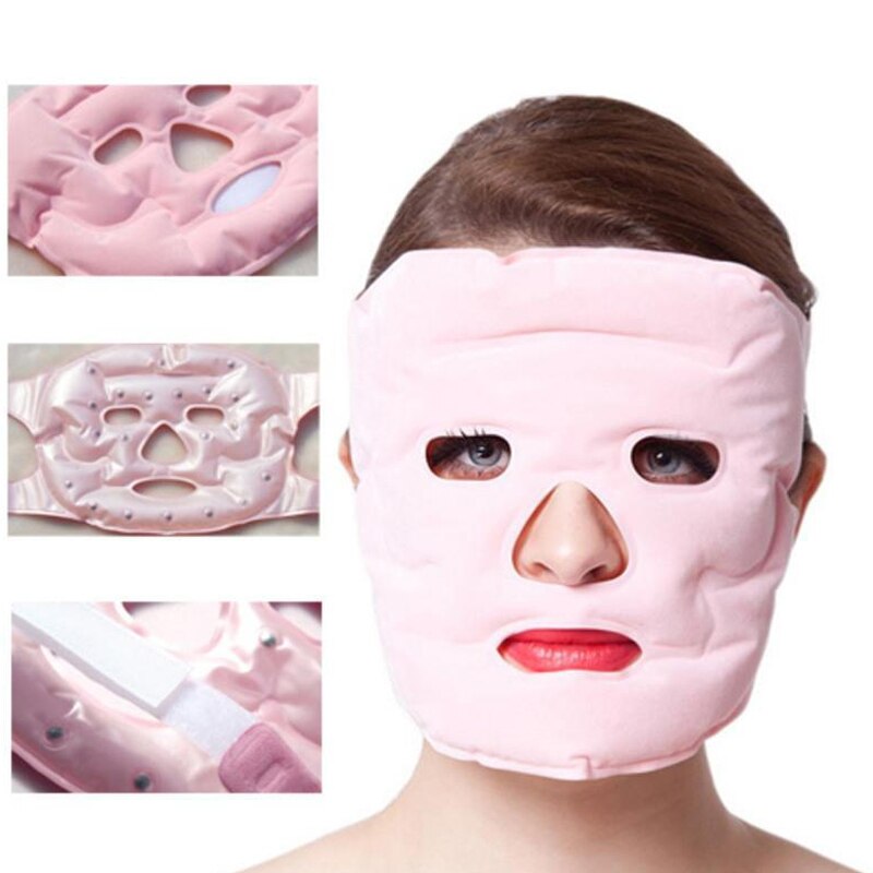 Beauty Face-lift Mask Tourmaline Magnetic Therapy Massage Moisturizing Reusable Face Mask SEC88