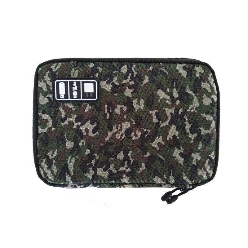 Digital Bag,Travel Data Lines Bag,Electronics Accessories Travel Organizer Bag Case for Chargers Cables Earphone: Camouflage Green2