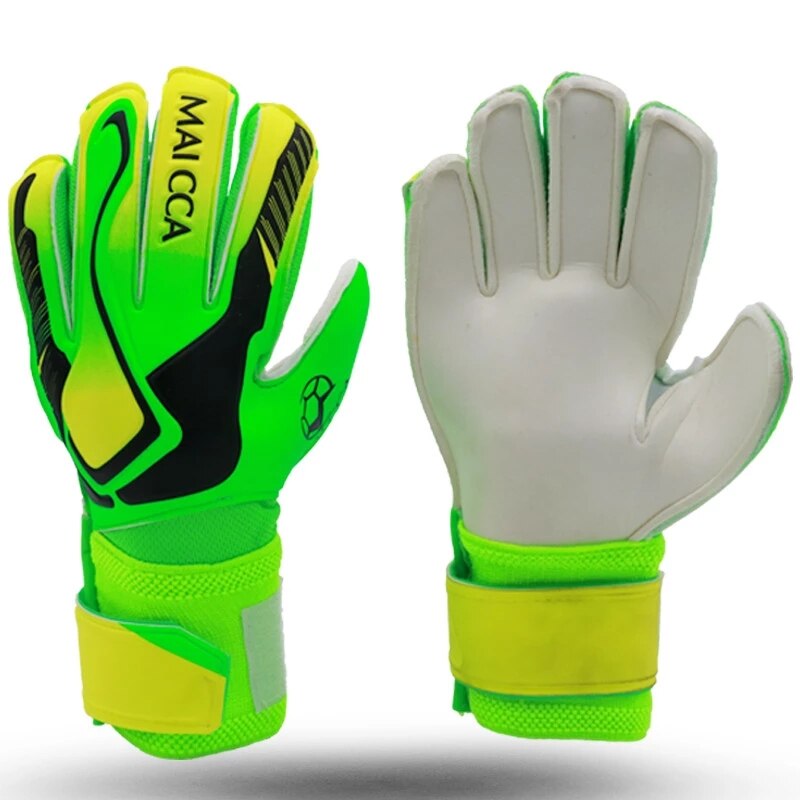 Im freien Futbol Sport Entry-level Kinder/Erwachsene Torwart Handschuhe Torwart Fußball Nicht-slip Handschuhe Fußball-40: Green Size 10