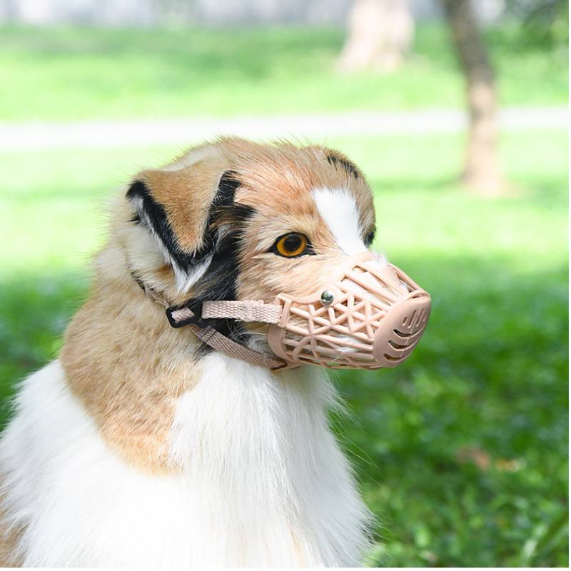 7 Sizes Adjusting Pet Dog Muzzle Strong Plastic Dogs Muzzle Basket Anti-biting Straps Mask Dog Anti-Bark Chew Muzzles W1