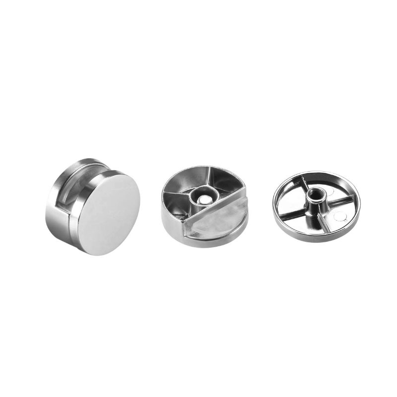 4 Spiegelclips Aus Zinklegierung – Halterungen Für Spiegel 3-5mm Dick, Schwarz, Einfach Montierbar