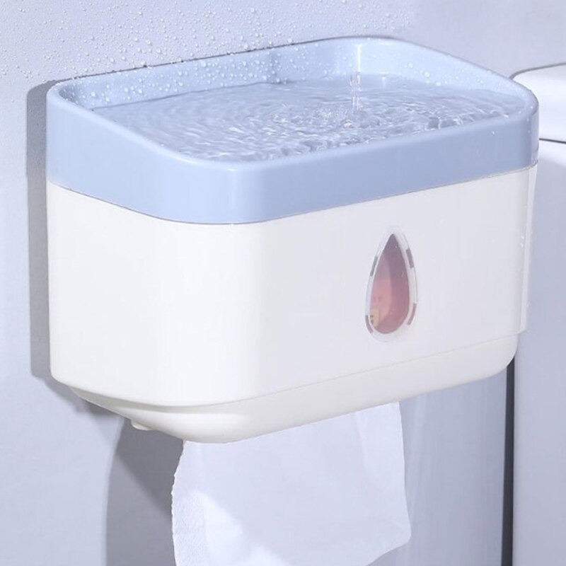 Wall Mounted Toilet Paper Holder Bathroom Toilet Paper Box Free Punch Papers Holder Waterproof Tissue Box Bathroom Accessories
