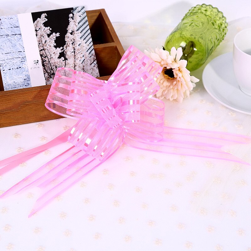 10Pcs Bowribbons Kerstcadeau Bloem Wrappers Voor Bruiloft Auto Verjaardag Evenementen Decoratie Gelukkig Nieuwjaar Cadeaus Decor: 16