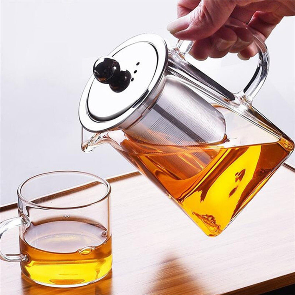 Stainless Steel Infuser Strainer Mesh Heat Resistant Glass Tea Pot Tea Cup for Jasmine Tea Loose Leaf Tea