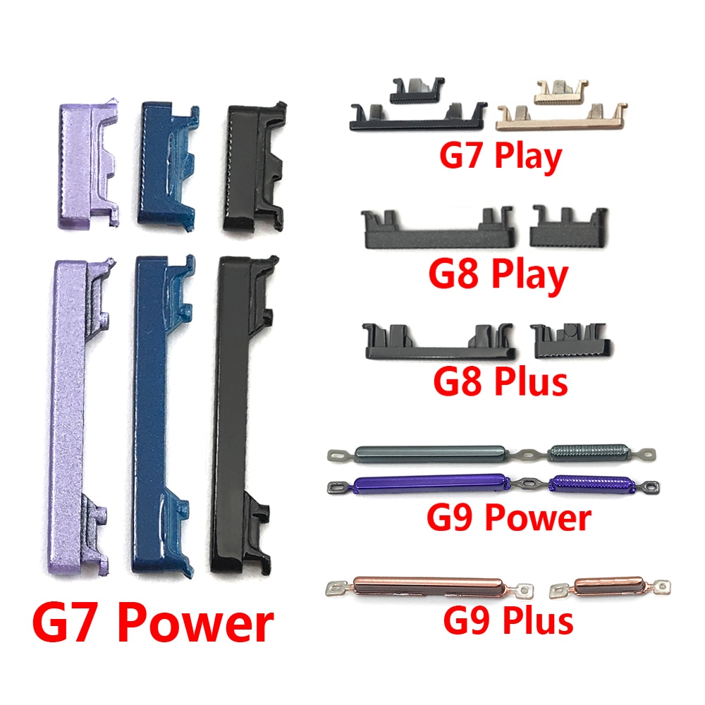 10 Stks/partij, side Power Key + Volume Knop Voor Moto G9 Power G8 Plus G7 Play / G8 Emp Vervangende Onderdelen