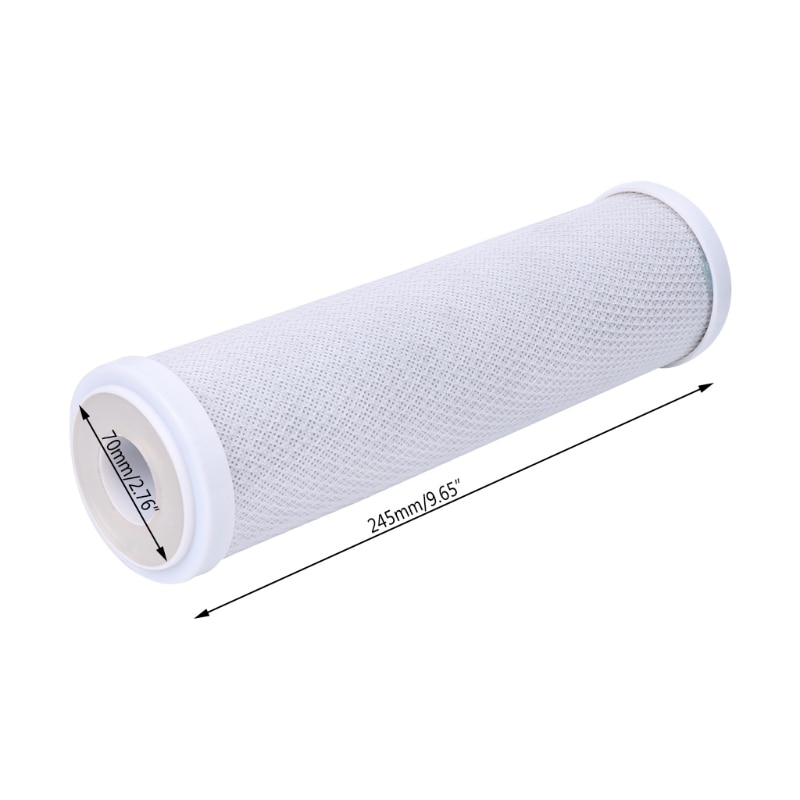 Activated Carbon Block Water Filter Cartridge RO CTO Water Cleaning Replacement 10166