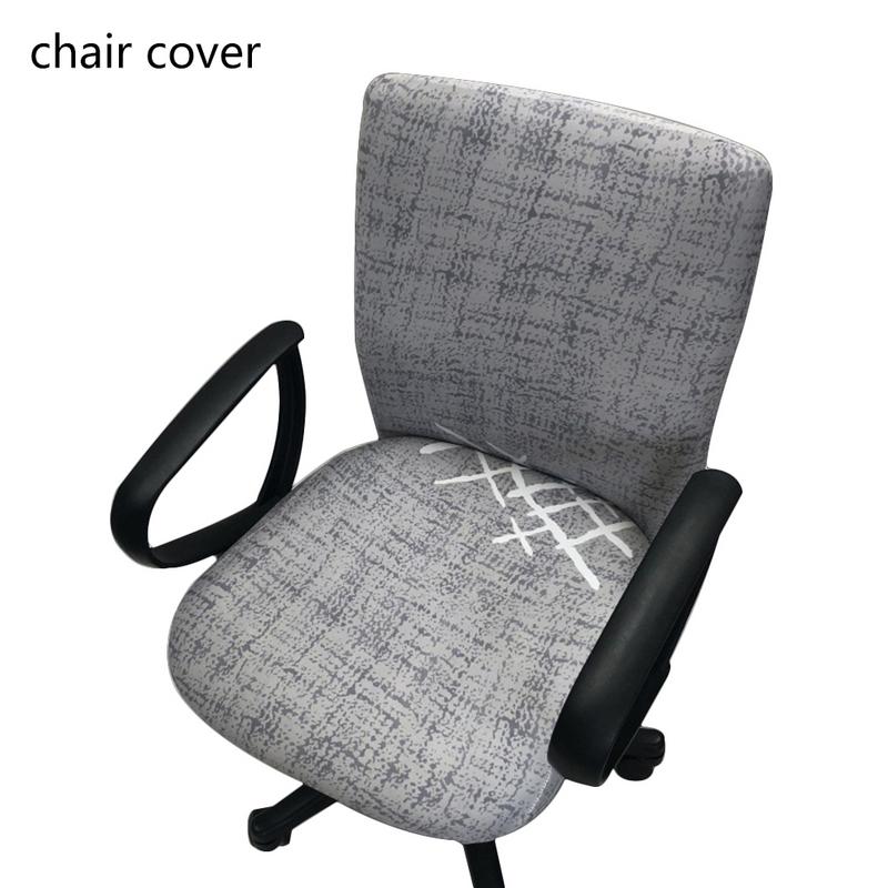 Kontorcomputer stol sædeovertræk arbejdsstol betræk slipcover elastisk elastisk aftagelig aftagelig computer skrivebordsovertræk: 4