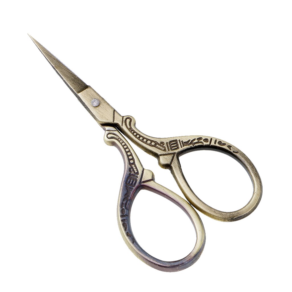 1 Piece Retro Embroidery Sewing Tailoring Scissor For Dressmaking Fabric Cutting: Bronze