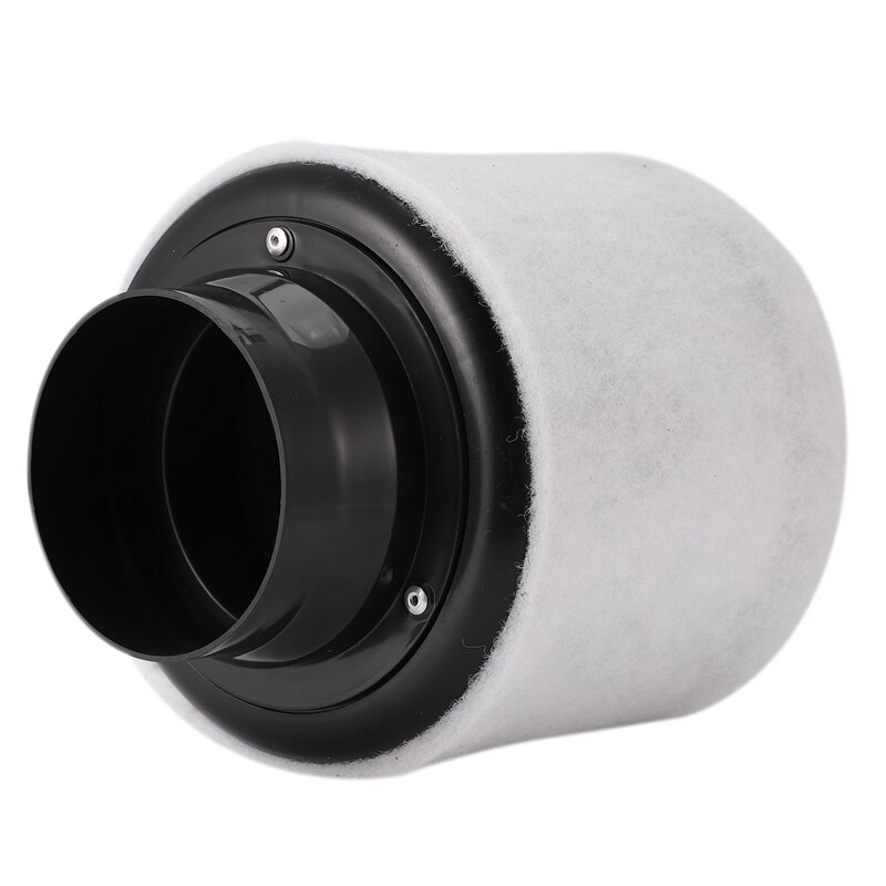 4 tums kolfilter luftrenare med förfilter för inline fläkt hydroponics grön inomhus trädgårdsskötsel odlingstält ventilation 100mm