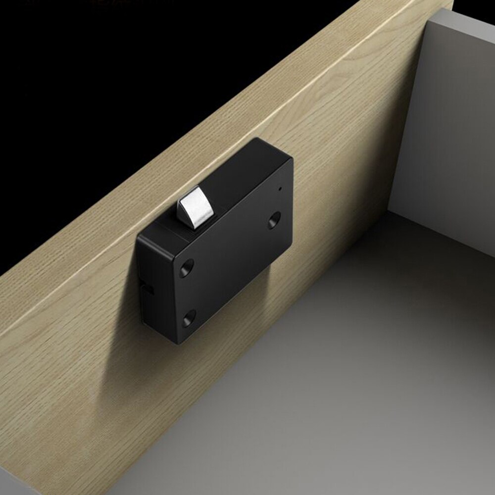 Smart Keyless Fingerprint Cabinet Lock Biometric Electric Lock Mini Portable Fingerprint Lock for Office Drawer File Cabinet