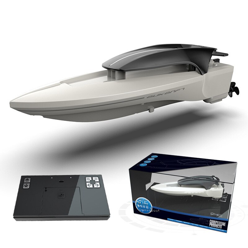 Mini fjernbetjening båd højhastighedsbåd vand børns legetøj fjernbetjeningsbåd med let navigationsmodel: 03