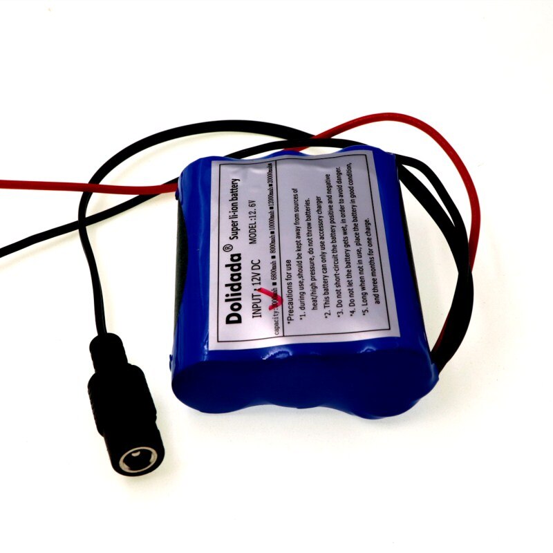 2022 12 V 3000 mAh 18650 Li-ion Rechargeable battery Pack for CCTV Camera 3A Batteries+ 12.6V 1A Charger+Free shopping
