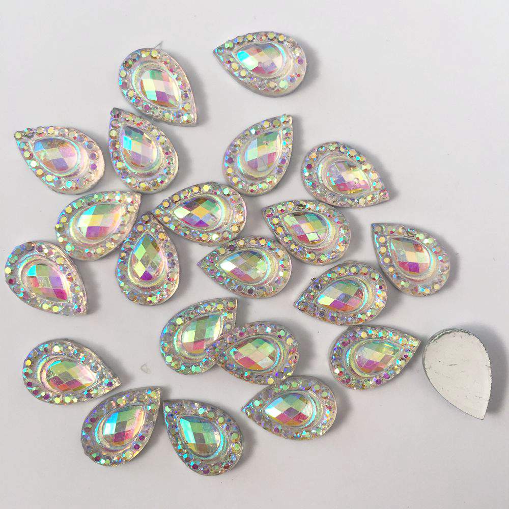 2mm 3mm 4mm 5mm 6mm Jelly AB Hars Niet Hot Fix Steentjes Platte