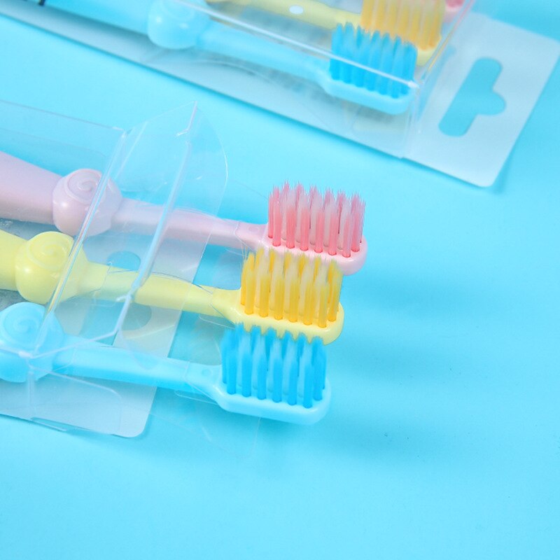 Brosse à dents pour enfants 3 installé 2-3-4-5-6 âge Macarons à poils souples fabricants de brosse à dents pour enfants Customi