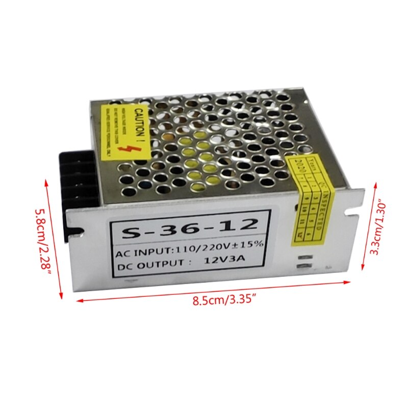 AC 100-260V Zu DC 12V 3A 36W Schalter Netzteil Treiber Adapter LED Streifen Licht l41E