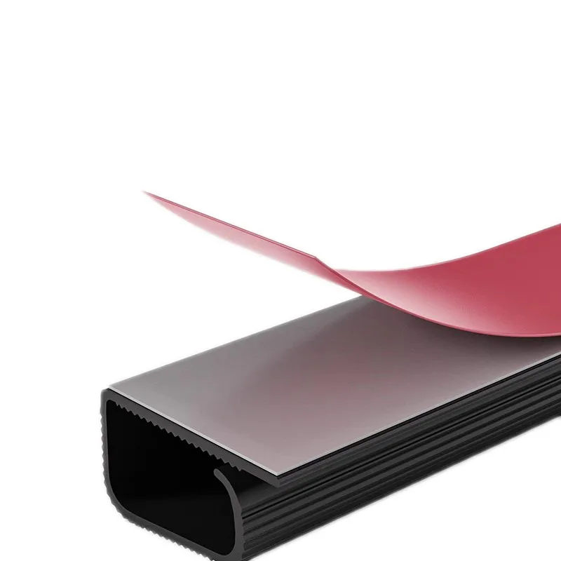 Bandeja de cables de escritorio de PVC de 40cm, gestión de cables debajo del canal de escritorio, ocultador de cables, sin perforación, organizador de cables para el hogar y la Oficina