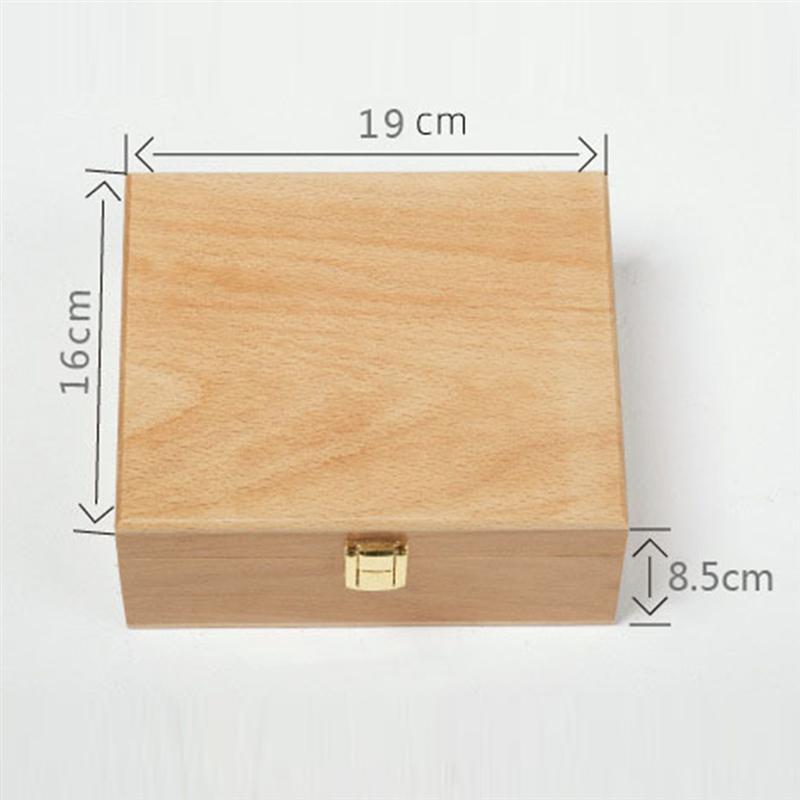 Wooden Sewing Case Storage Box Retro Wooden Case Sundries Storage Box for Desk Home Organizer