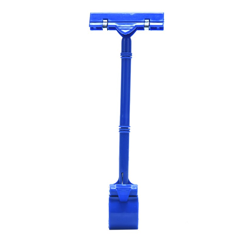 Plastic bordhouder reclame display clip naamlabel prijskaartstandaard rekken supermarkt display stand clips: Blauw