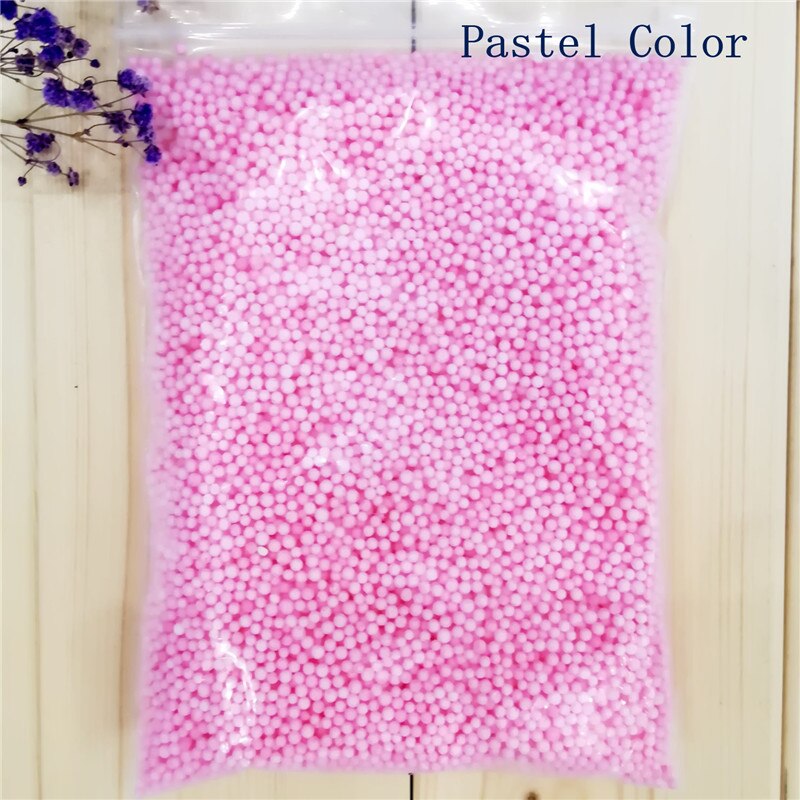 10000 stücke ~ 16000 stücke 2-3,5mm 4-6mm Polystyrol Styropor Kunststoff Pastell Schaum Mini Perlen ball DIY Schleim Assorted Farben Dekoration: 2-3.5mm Pink