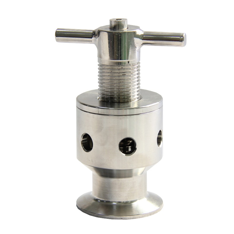 1.5" Tri Clamp 0.5-5 Bar SUS304 Sanitary Adjustable Pressure Relief Safety Valve