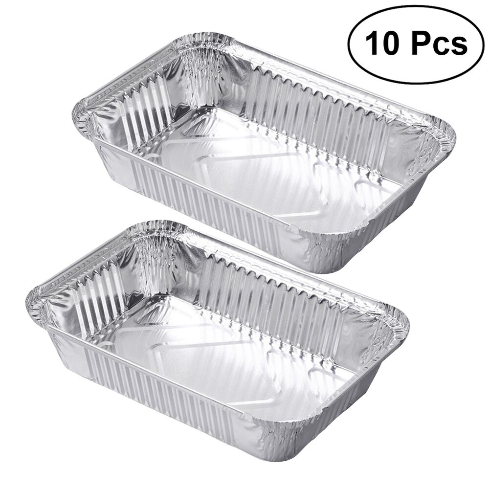 10pcs Chafing Pans Disposable Aluminum Foil Steam Table Deep Pans Roaster Pans