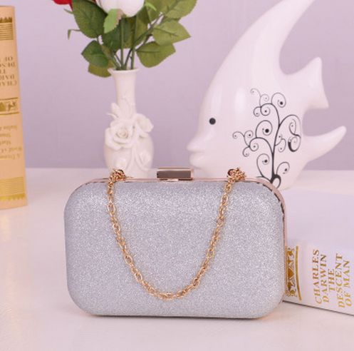 Women Bags Women'S Mini Evening Bag Clutch Banquet Bag Girls Shoulder Bag Women Messenger Crossbody Bag: Silver