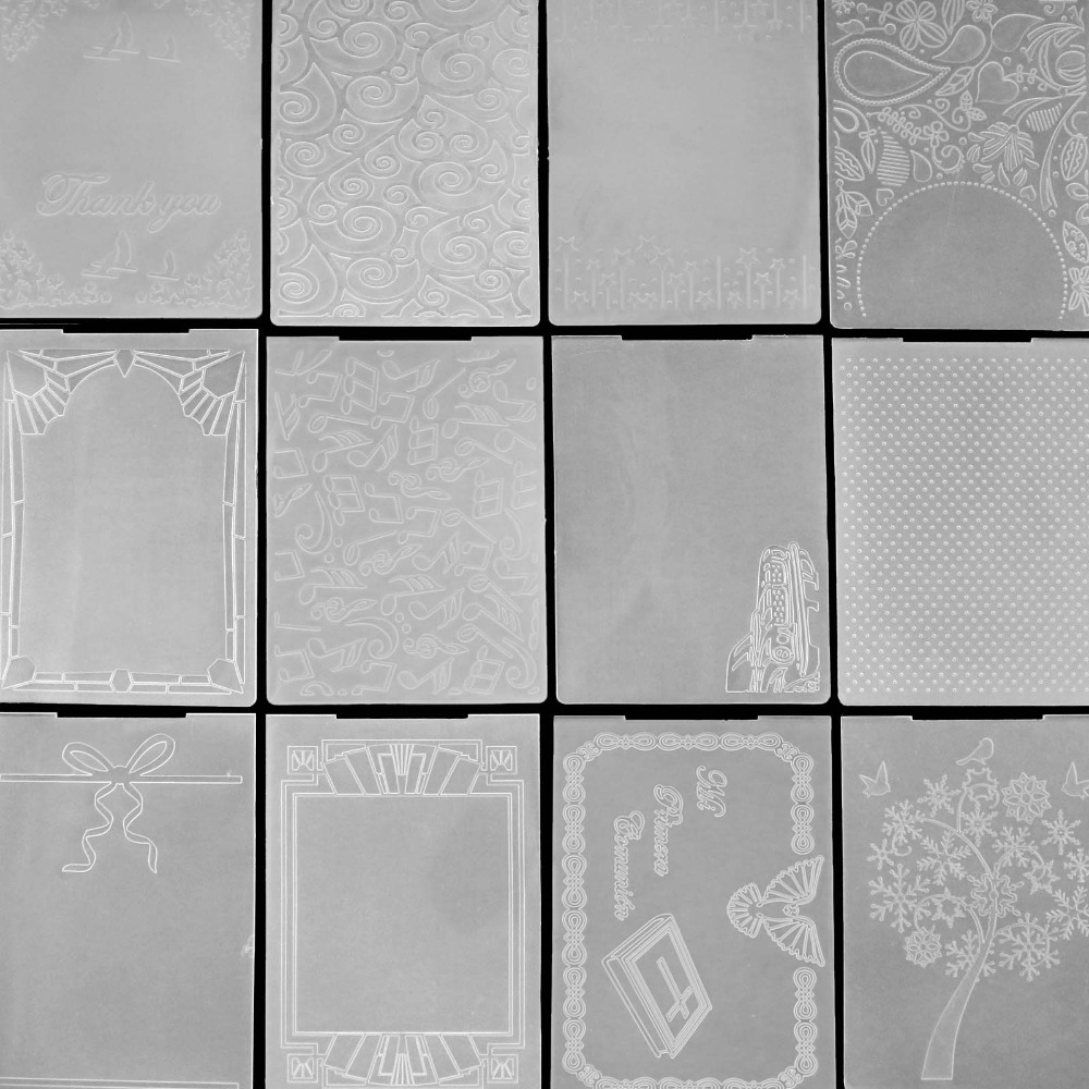 The Embossing Plate Scrapbook Circular DIY Paper Cutting Dies Scrapbooking Plastic Embossing Folder