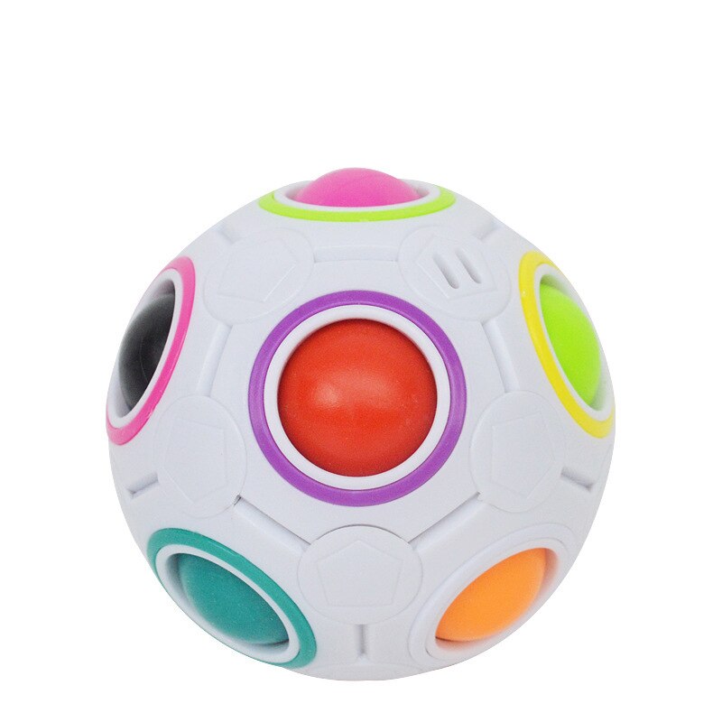 Heißesten 7CM Magic Star ball Regenbogen Ball Fußball Cube Dekompression Finger Spielzeug Kinder Erwachsene Weihnachten