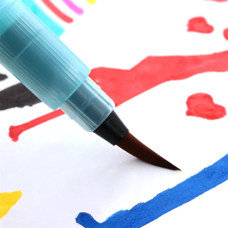 Stor kapacitet genopfyldelig pensel vand pensel blæk pen akvarel blød kalligrafi skrive pensel tegning kunst forsyninger maling