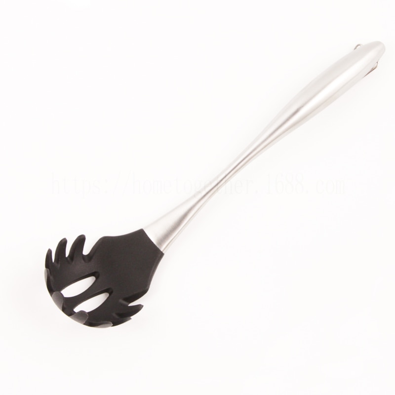 Pasta nudel skje pasta scoop dørslag nudler spaghetti øse spor skje dørslag silikon kjøkken gadget pasta server