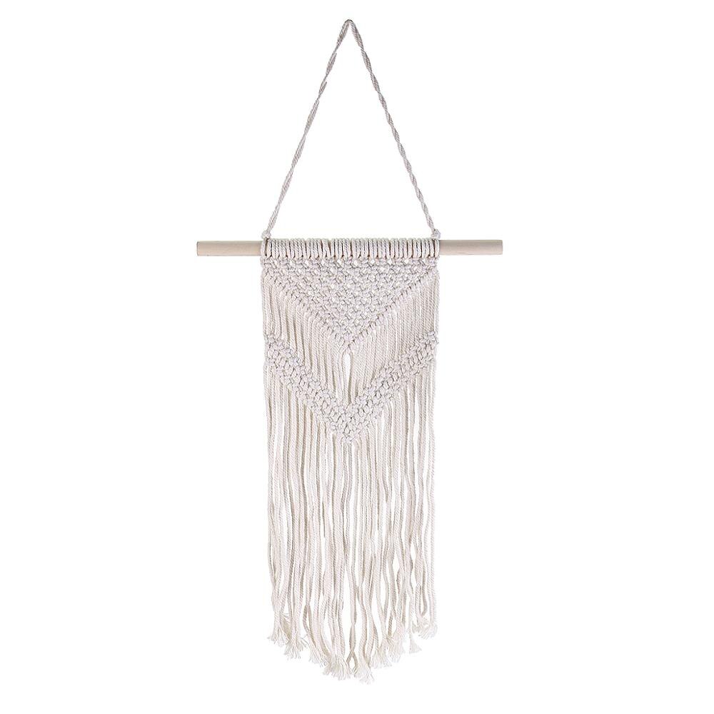 100% Natural Handmade Bohemian Chic Macrame Wall Hanging Tapestry Wall Decor Wall Art Woven Knitted Decoration: JT-03
