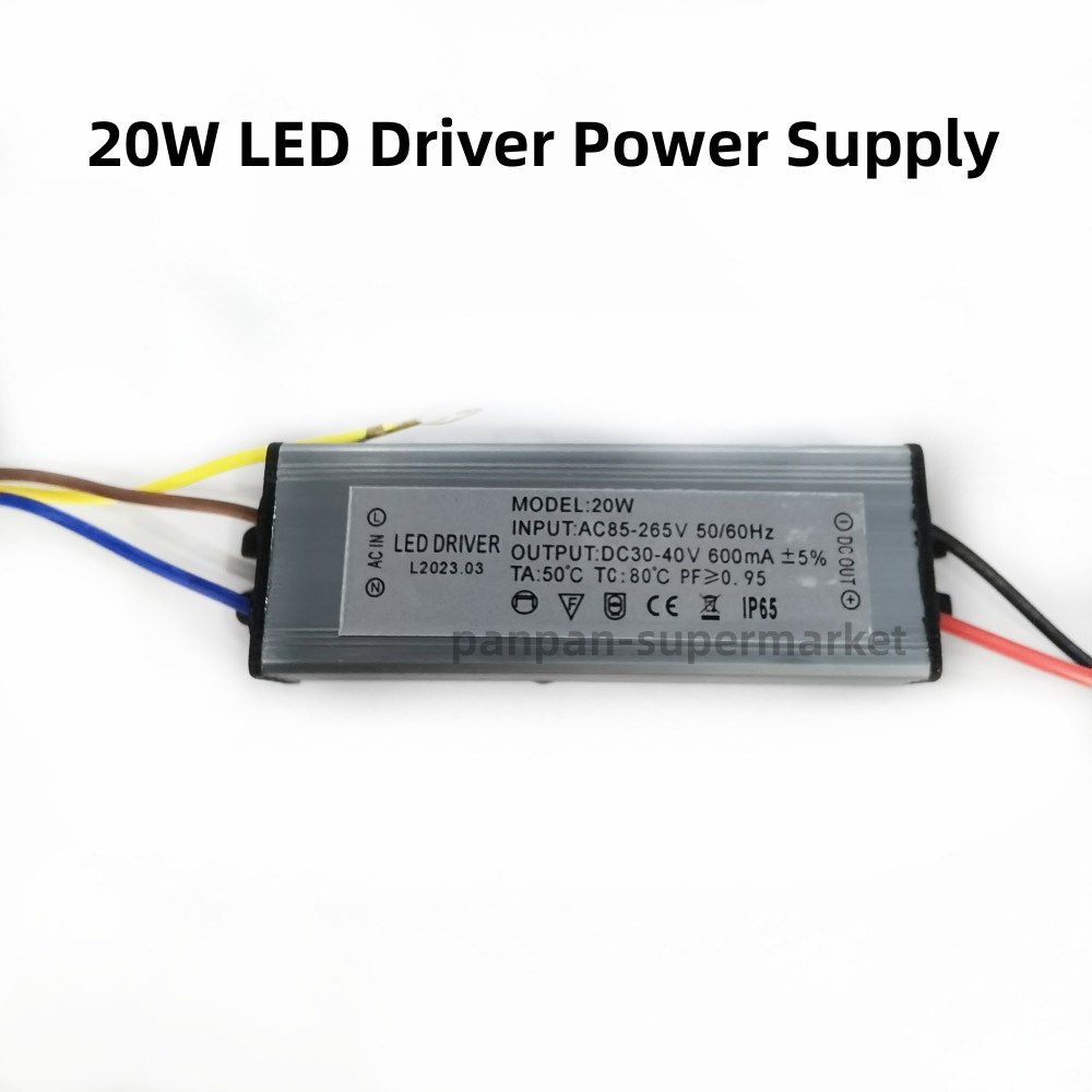 Led-driver 100w 50w 30w 20w 10w dc 25v 36v 1500ma 3000ma lystransformer  ac85-265v vandtæt strømforsyning projektør  ip65: Beige