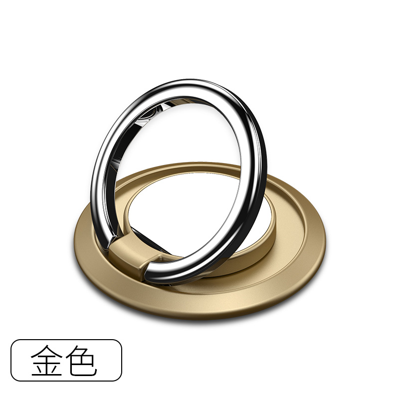 Vinger Ring Metalen Mobiele Telefoon Standhouder Graden Rotatie Voor Iphone 11 Pro Voor Samsung S9 Alle Mobiele Telefoons Stand tablet: Gold