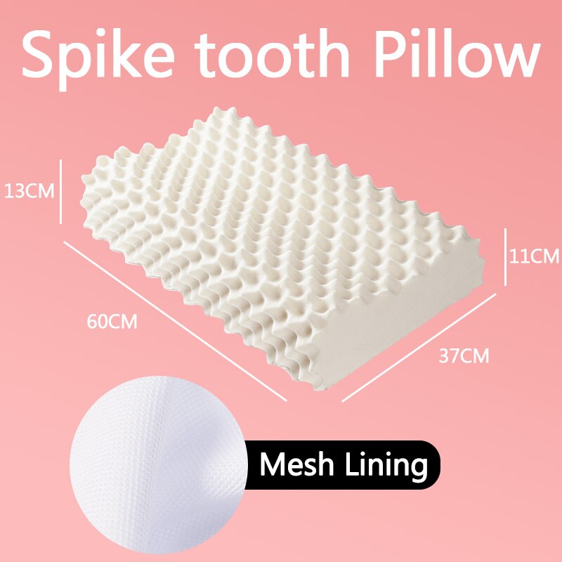 SB Latex thaïlande pur naturel Latex oreiller orthopédique cou Cervical protection colonne vertébrale Massage correctif corps oreillers oreiller à la maison: Big Spike Tooth