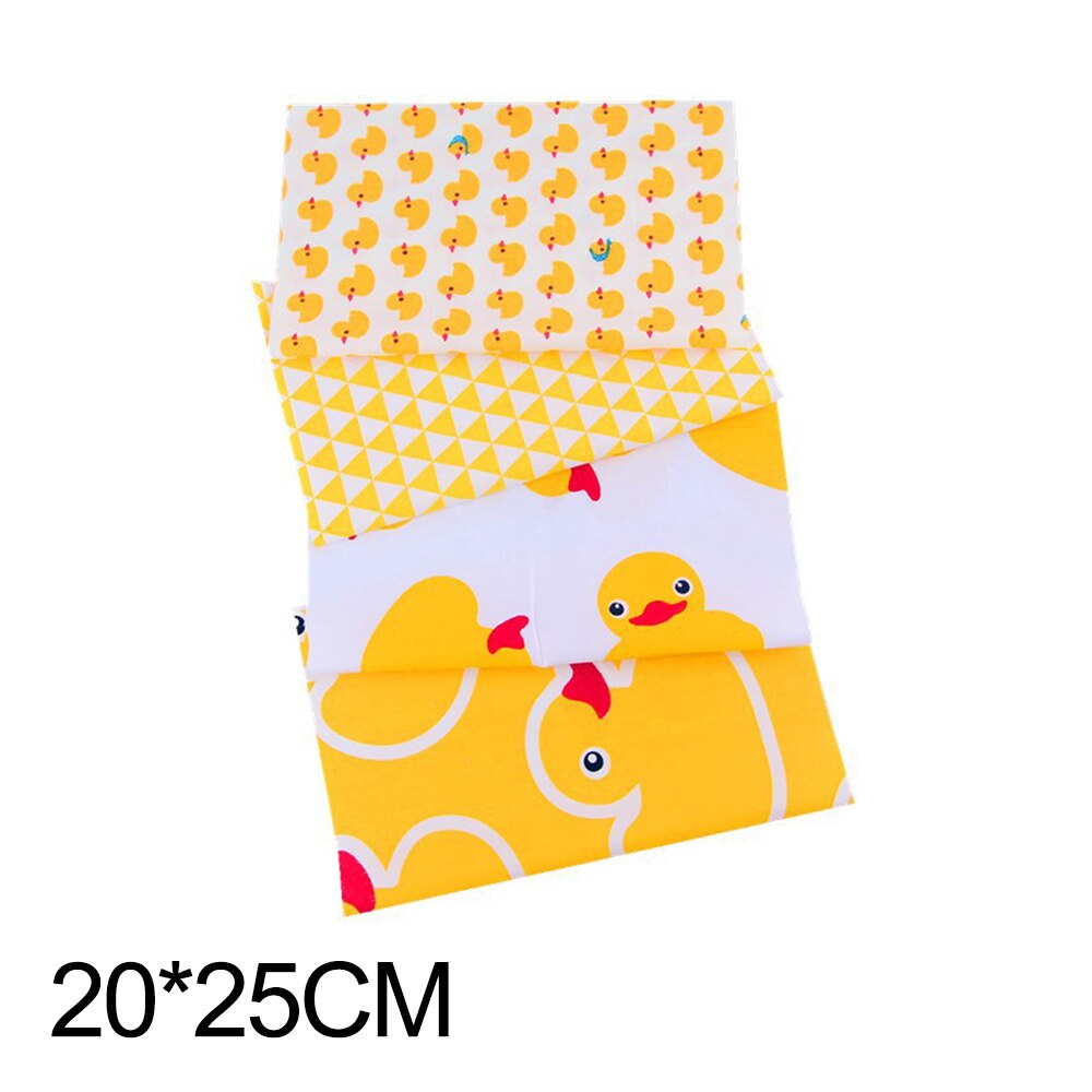Japanischen Gedruckt Baumwolle Patchwork Tuch einstellen Bronzing NäHenne Quilten Stoffe Blumen- DIY Handgemachte Gesicht Maske Zubehör 20x25cm: 12  4Stck
