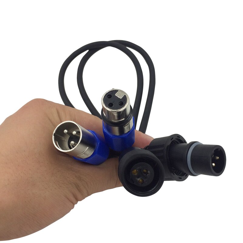 Neewer® DMX podiumlichtkabel draden met 3-pins signaal XLR-stekker naar bus aansluiting voor bewegende hoofdlamp, par-lichtkoplampen met XLR-ingang en uitgang, 10 stuks