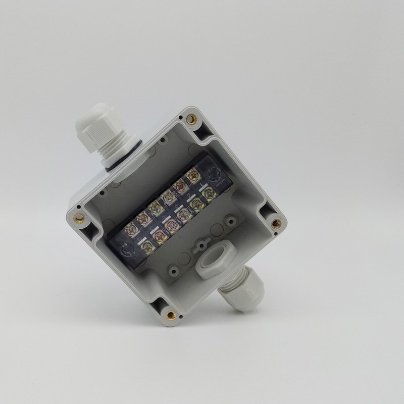 Waterproof DIY Junction Box ABS plastic 83*81*56mm With terminal Gland Enclosure Case Electrical Outdoor Connection Box