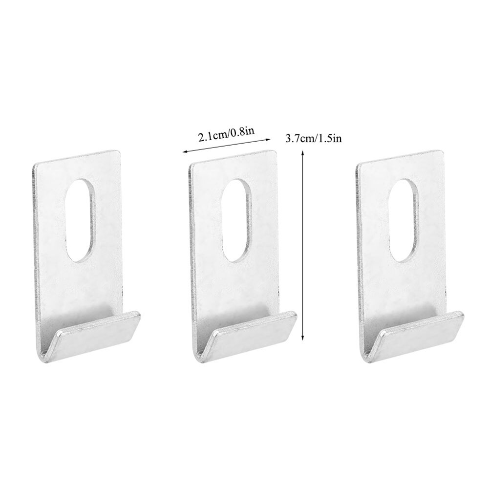 10pcs Solar Greenhouse Base Clips Sliver Metal Fixings Attaches Kit Tool Hydroponics Anti-Corrosion Properties Greenhouse Tools