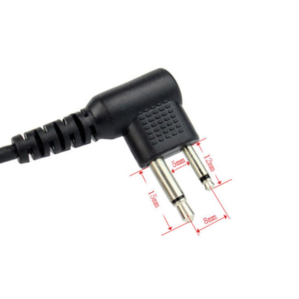 Akoestische Buis Ptt Mic 2Pin Hoofdtelefoon Walkie Talkie Headset Voor Kenwood Tyt Baofeng 888 S UV-5R UV-82 Retevis RT22 H777 RT-5R