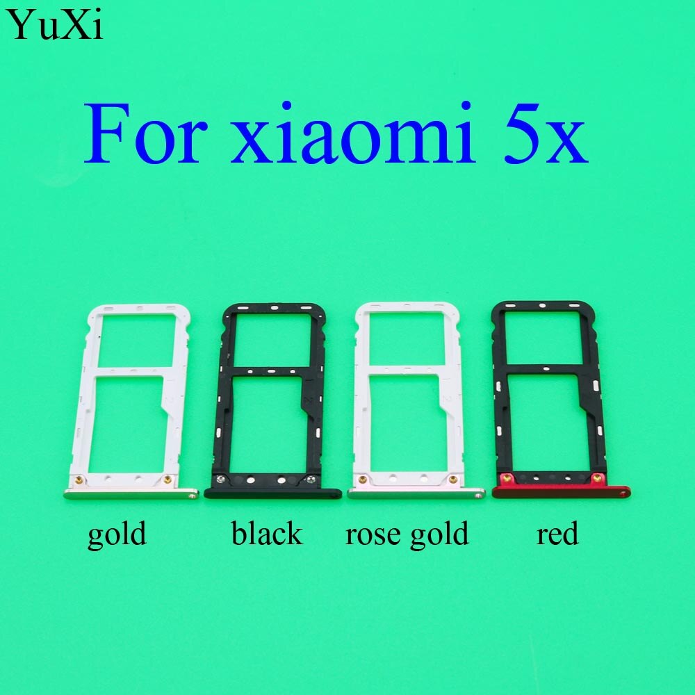 YuXi Sim Kaart Lade Voor Xiaomi Mi5 5S 5x5 S Plus Sim + SD Card Slot Houder adapter Vervangende Onderdelen