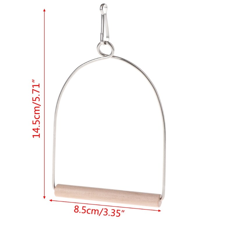 Natuurlijke Houten Vogels Baars Papegaaien Opknoping Swing Kooi Speelgoed Standhouder Hanger