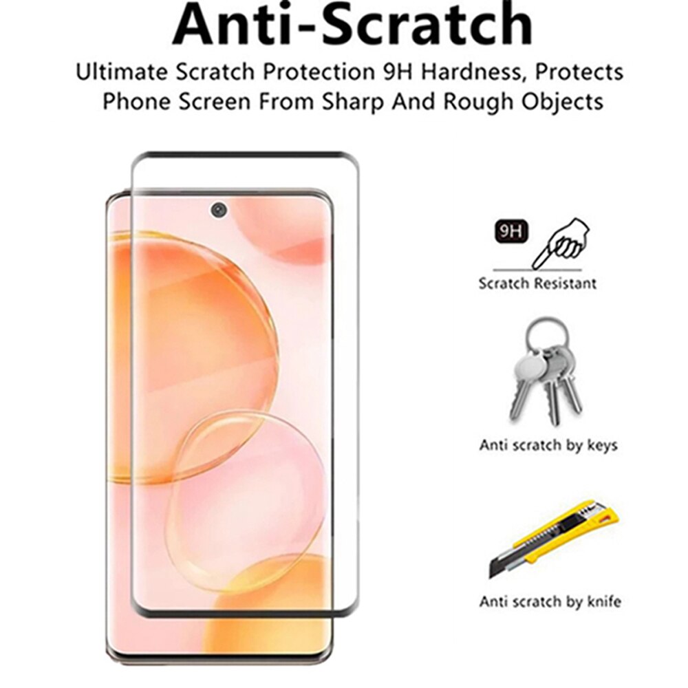 9D Gebogen Gehard Glas Case Voor Honor 50 6.57 &quot;Screen Protector Voor Honor50 NTH-AN00, NTH-NX9 Camera Lens Beschermende Film Cover