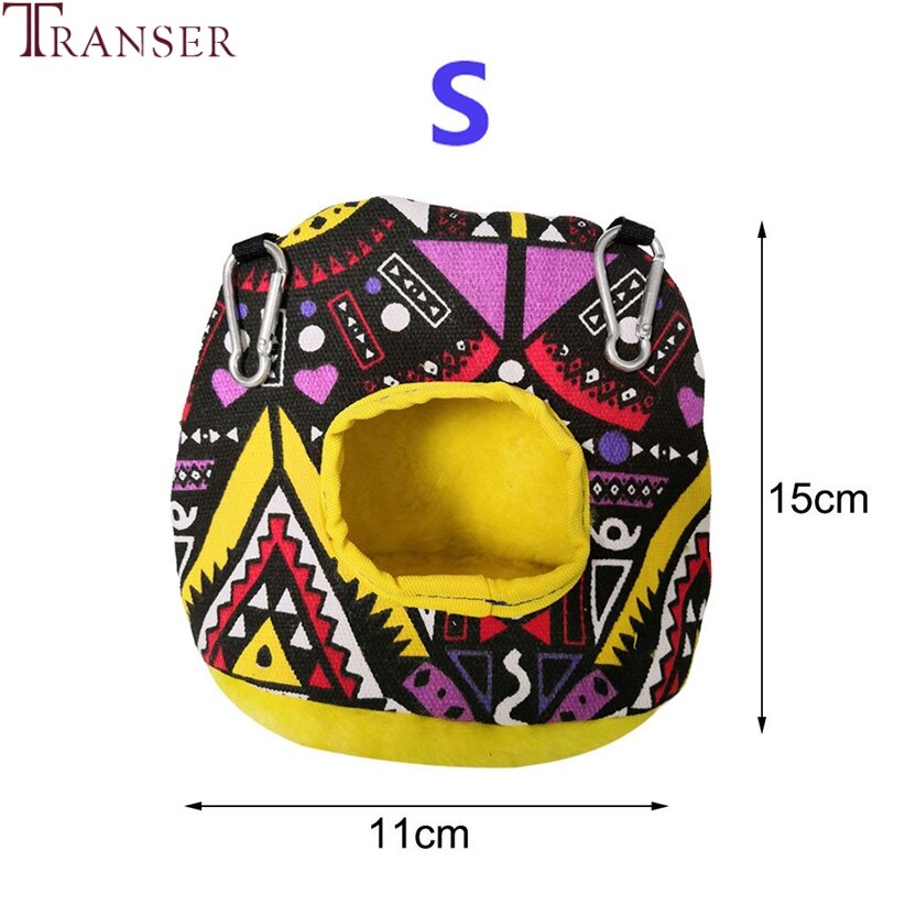 Transer-Cage à oiseaux en peluche | Toile imprimée, lit pour animal domestique, petite maison, perroquets, nid de Hamster, produits pour animaux de compagnie, 201