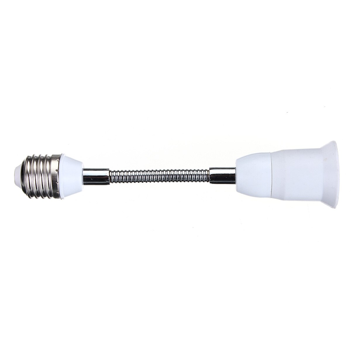 Hermoso E27 a E27 20CM extensión Flexible extensión LED Bombilla soporte portalámparas adaptador de casquillo de rosca convertidor